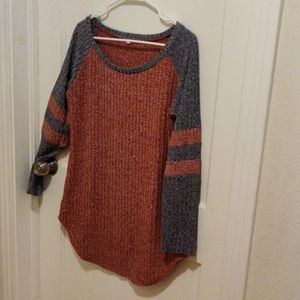 Super stretchy waffle red navy Ragland